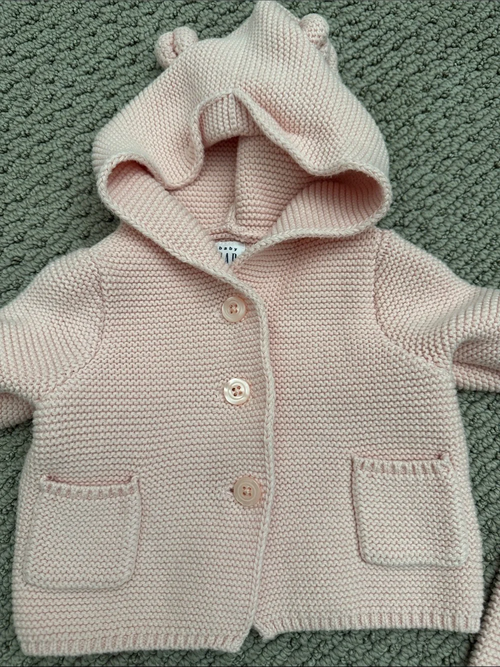 Baby Gap Knit Sweater & Pants Set - Soft Blush Pink